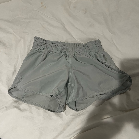Light blue seafoam LuLuLemon running shorts - Picture 3 of 3
